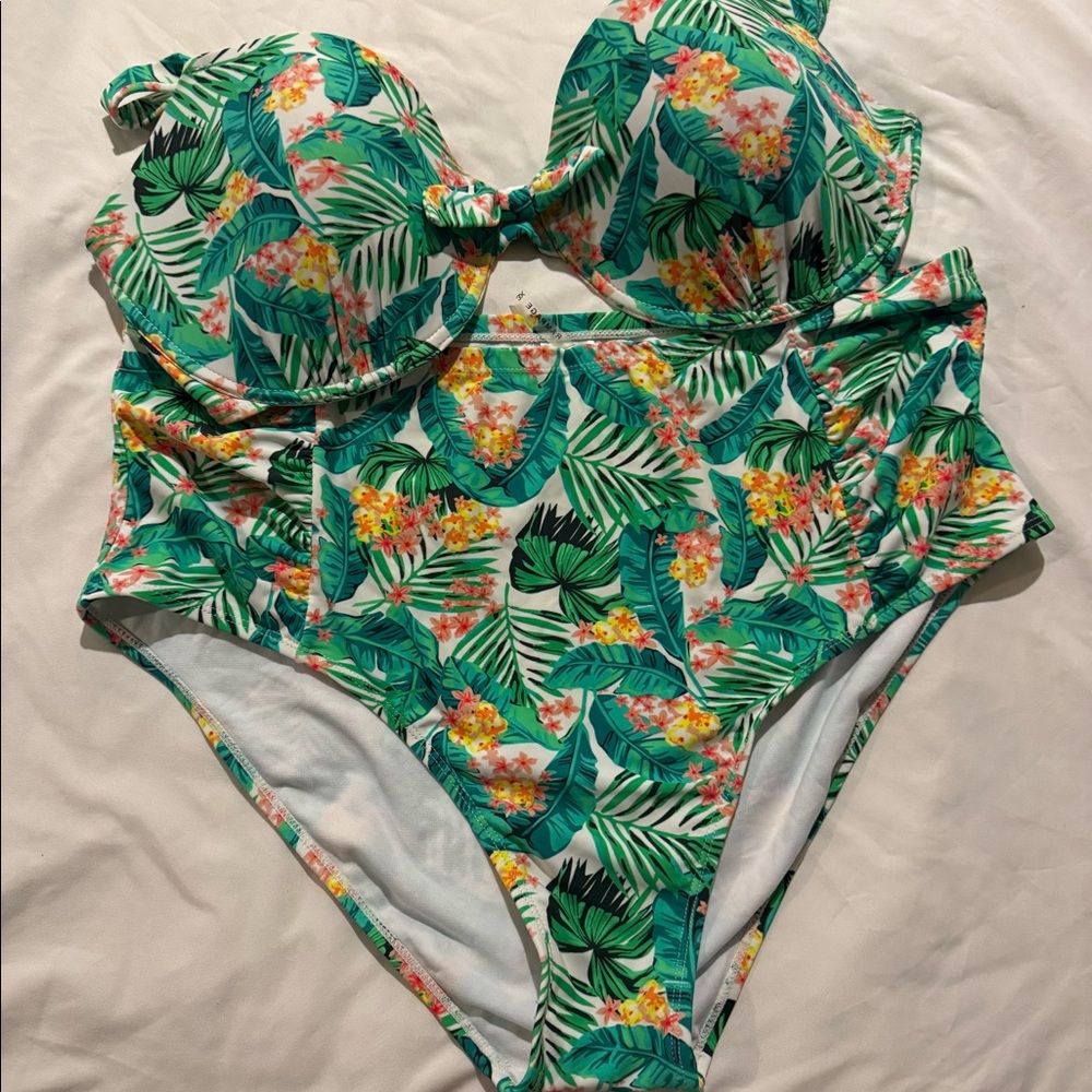 Rampage | Women’s Plus Size Tropical Bikini Bathing Suit Size 3X